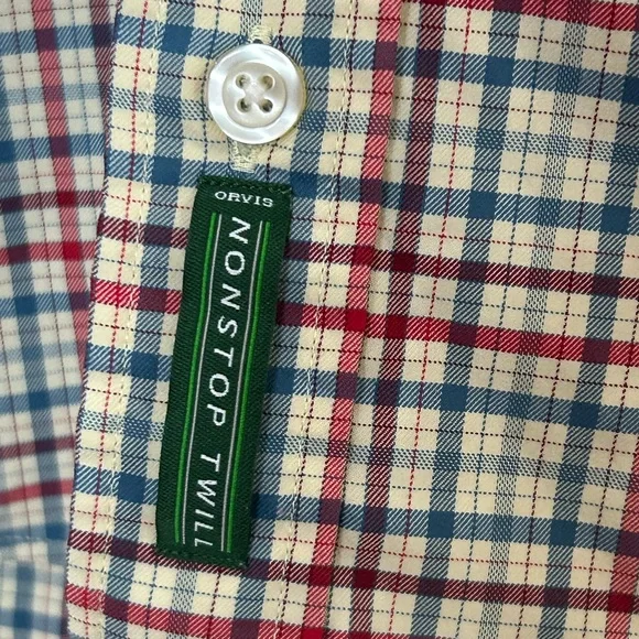 Orvis Men’s Large Active Fit Nonstop Twill Long Sleeve Shirt - Picture 3 of 9